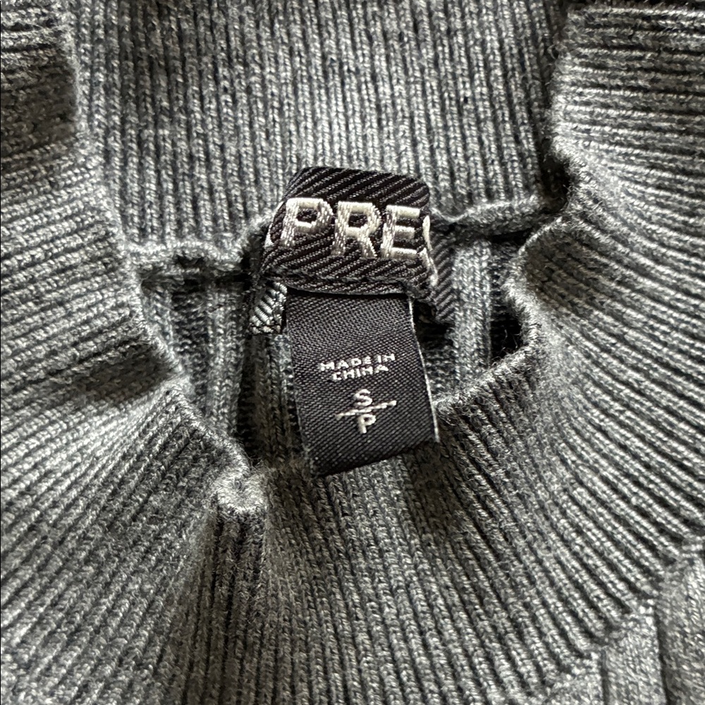 Express Gray Ribbed Tank Top - Picture 6 of 6